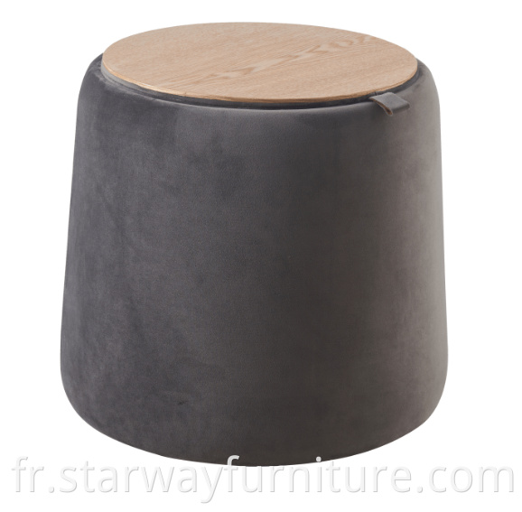 Storable Fabric Stool